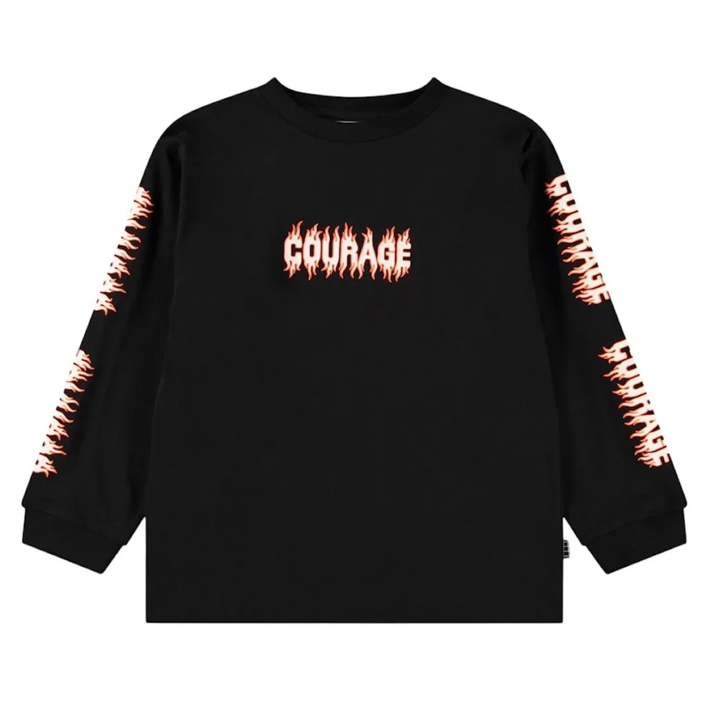 Rube Long-Sleeved T-Shirt Black>Molo Outlet