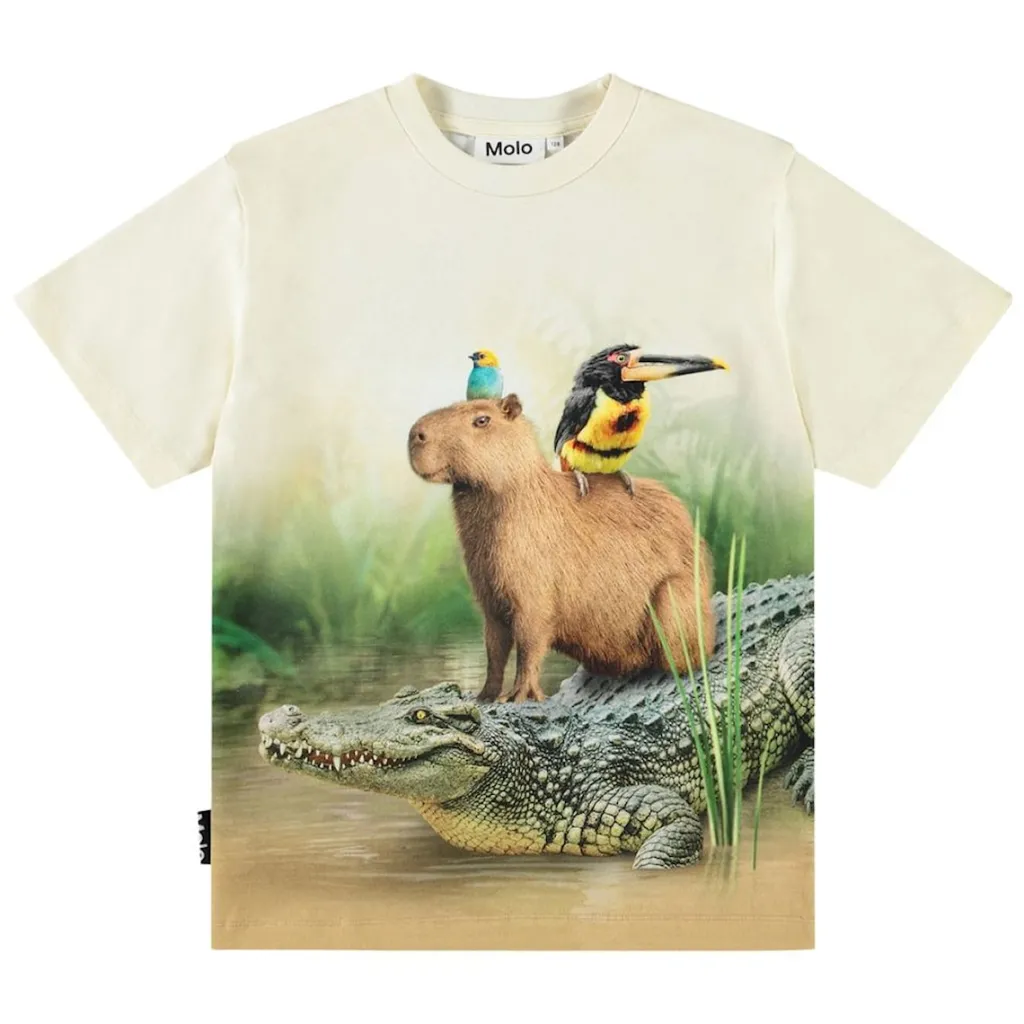 Rubin Short Sleeve T-Shirt Capybara Chill>Molo Outlet