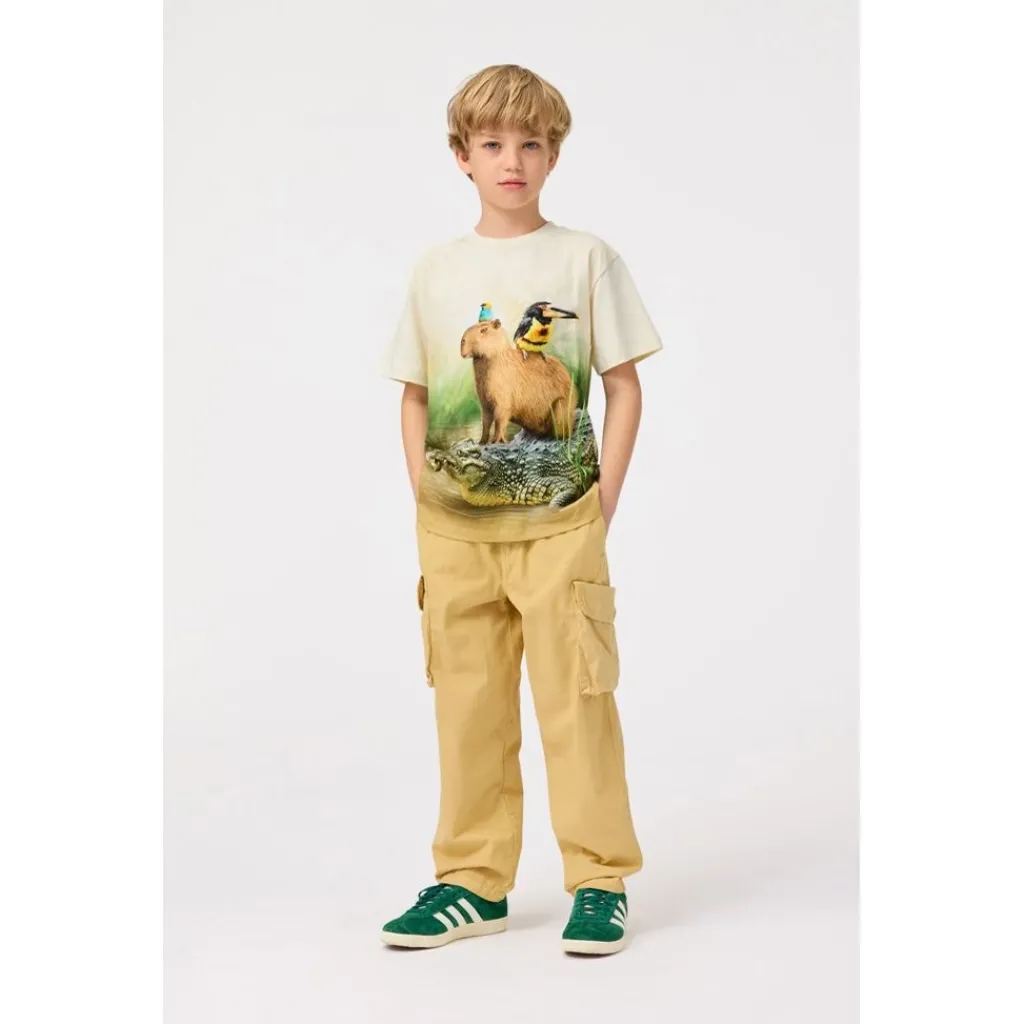 Rubin Short Sleeve T-Shirt Capybara Chill>Molo Outlet
