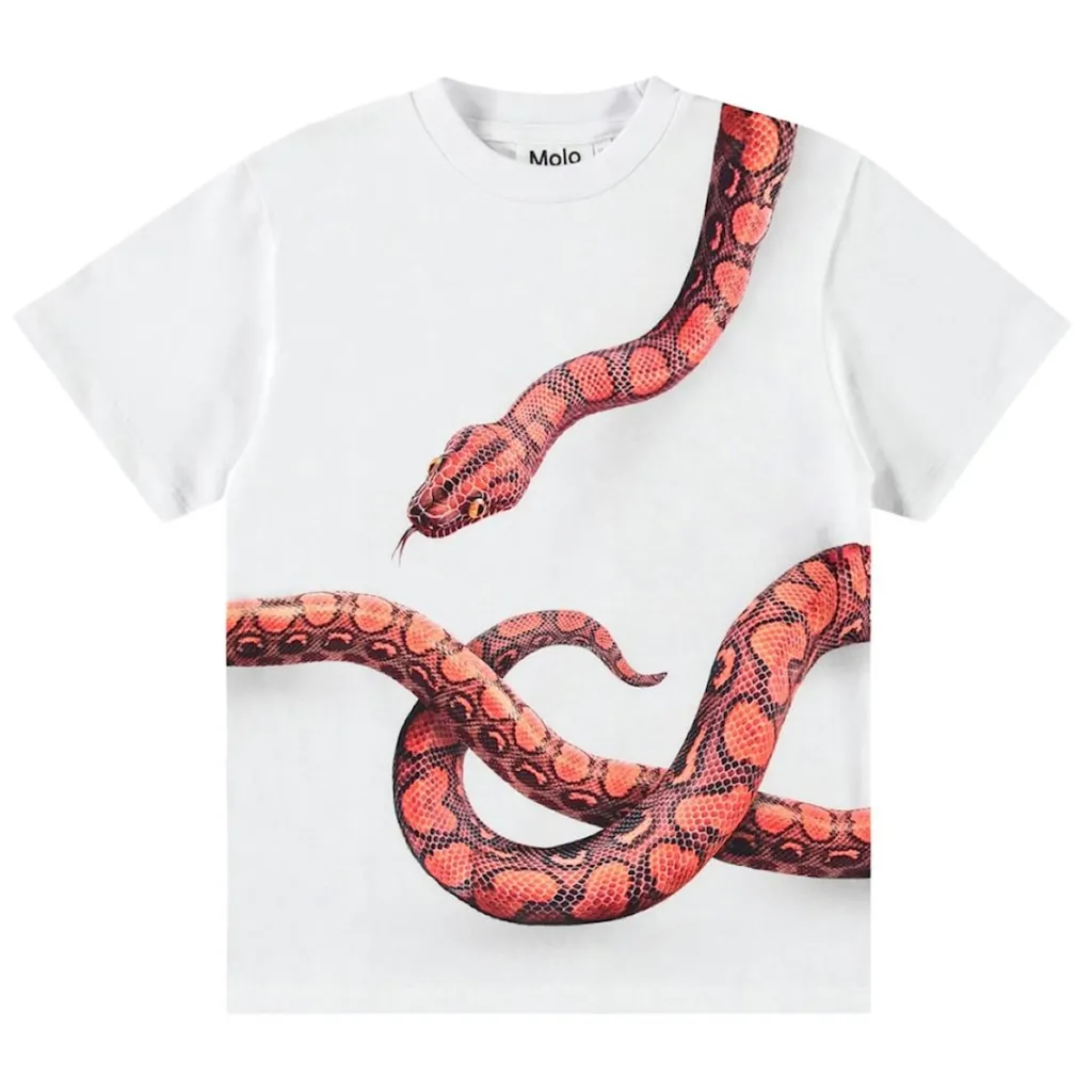 Rubin Short Sleeve T-Shirt Red Snake>Molo