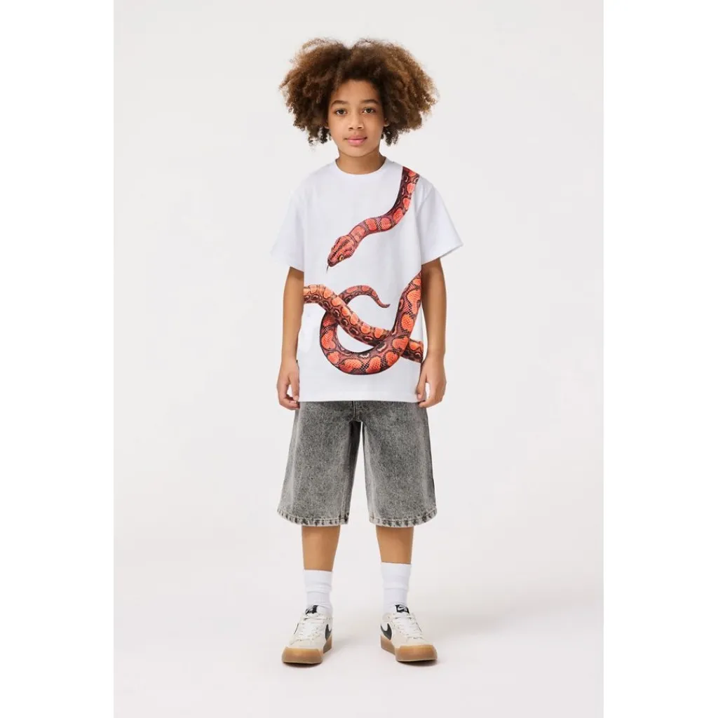 Rubin Short Sleeve T-Shirt Red Snake>Molo