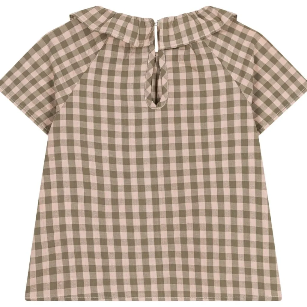 Rutig Blus Rosa>Petit Bateau Hot