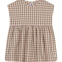 Rutig Klänning Rosa>Petit Bateau