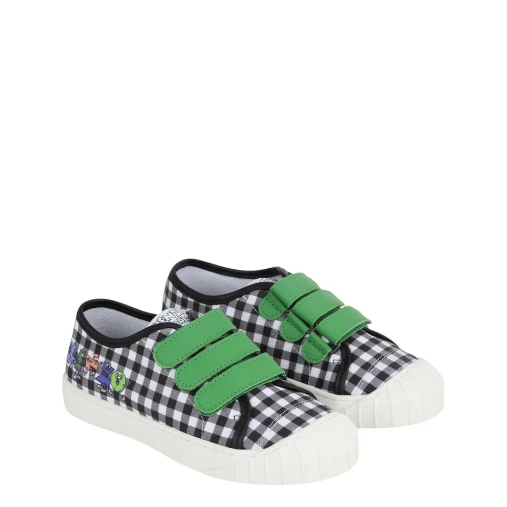 Rutiga Sneakers Elfenbensvit>Kenzo Sale