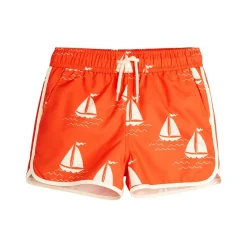 Sailing Boats Aop Badshorts Red>Mini Rodini Sale