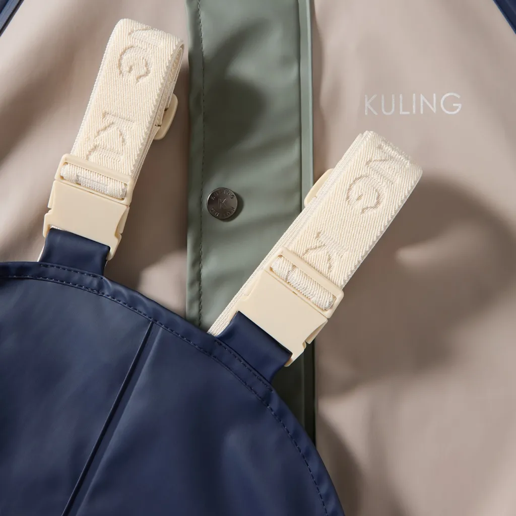 San Marino Ofodrat Regnställ Taupe/navy/light Green Blocking>Kuling Outlet