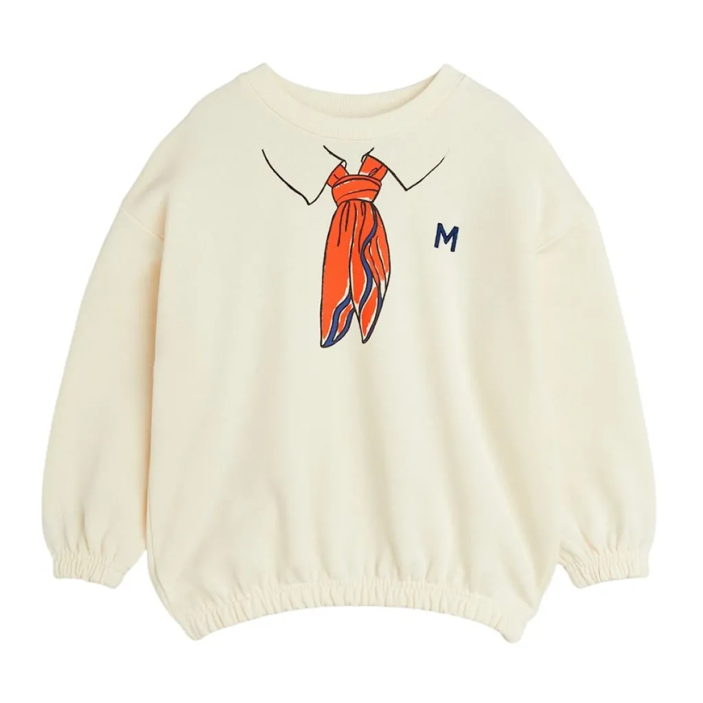 Scarf Sweatshirt Offwhite>Mini Rodini New