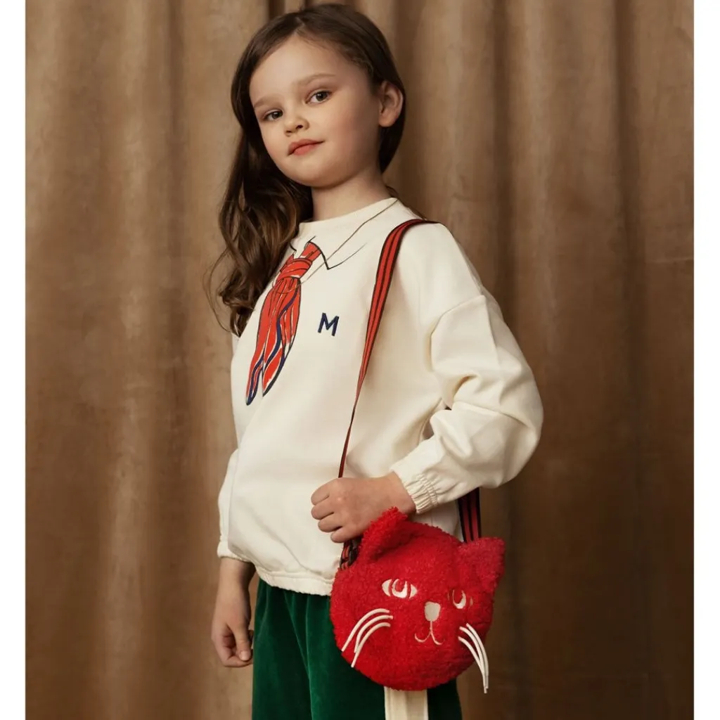 Scarf Sweatshirt Offwhite>Mini Rodini New