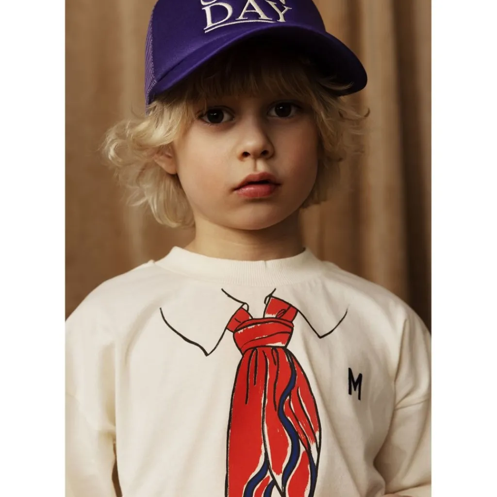 Scarf Sweatshirt Offwhite>Mini Rodini New