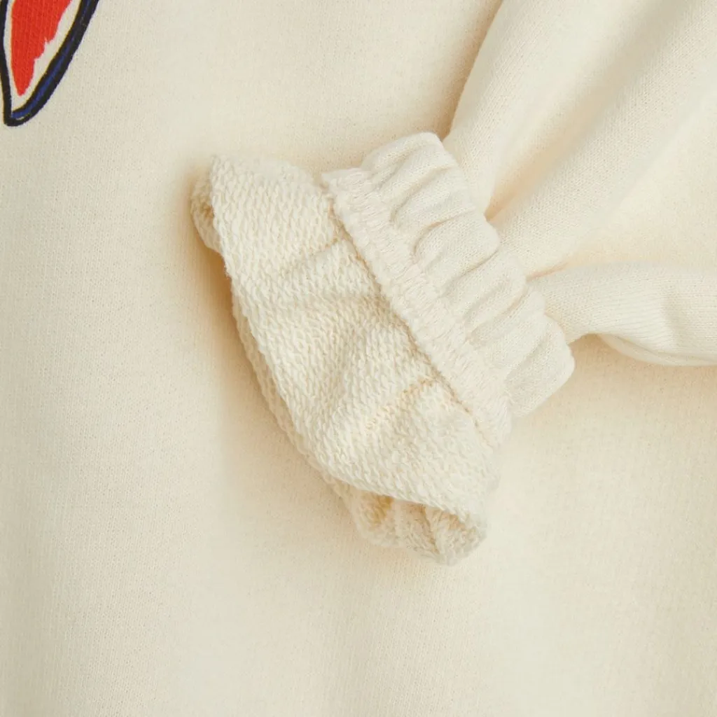 Scarf Sweatshirt Offwhite>Mini Rodini New