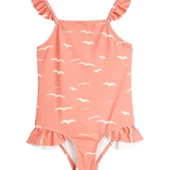 Seagull Aop Frill Baddräkt Pink>Mini Rodini Discount