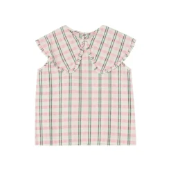 Seersuckerblus Check Carnation>garbo&friends Discount