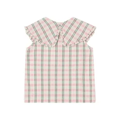 Seersuckerblus Check Carnation><noscript><img width=