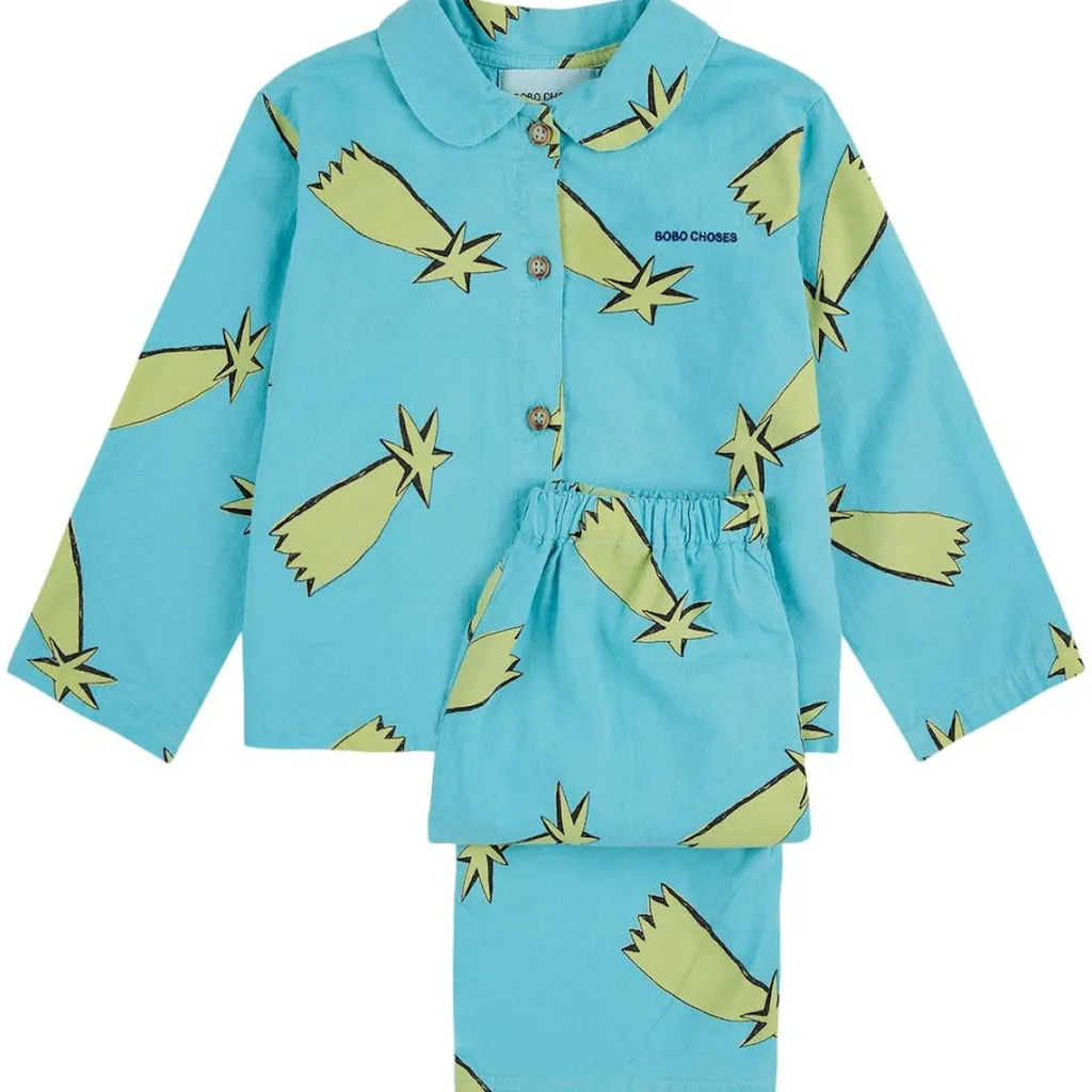 Shooting Stars Outfit Set Midnight Blue>Bobo Choses Sale