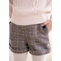Shorts i ullblandning Heather Grey><noscript><img width=
