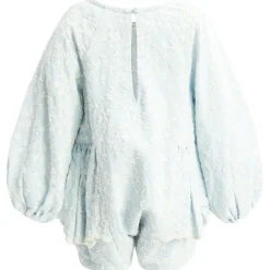 Sirena Blommigt Baby-set Washed Blue><noscript><img width=