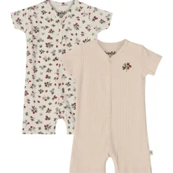 Sixten GOTS 2-pack Mönstrade Rompers Wild Strawberry>Buddy & Hope Discount