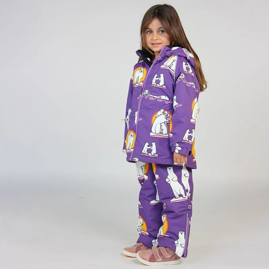 Skidbyxor Polar Bears Purple Heart>Småfolk Discount