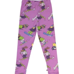 Skiing Children Leggings Dusty Lavender>Småfolk Sale