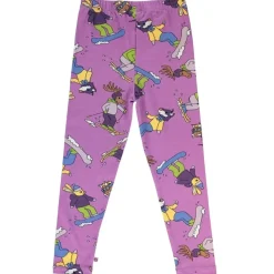 Skiing Children Leggings Dusty Lavender><noscript><img width=