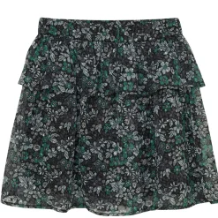 Skirt Flower Dobby Pine Green Dobby Flower Kort Kjol Pine Green>Creamie Discount