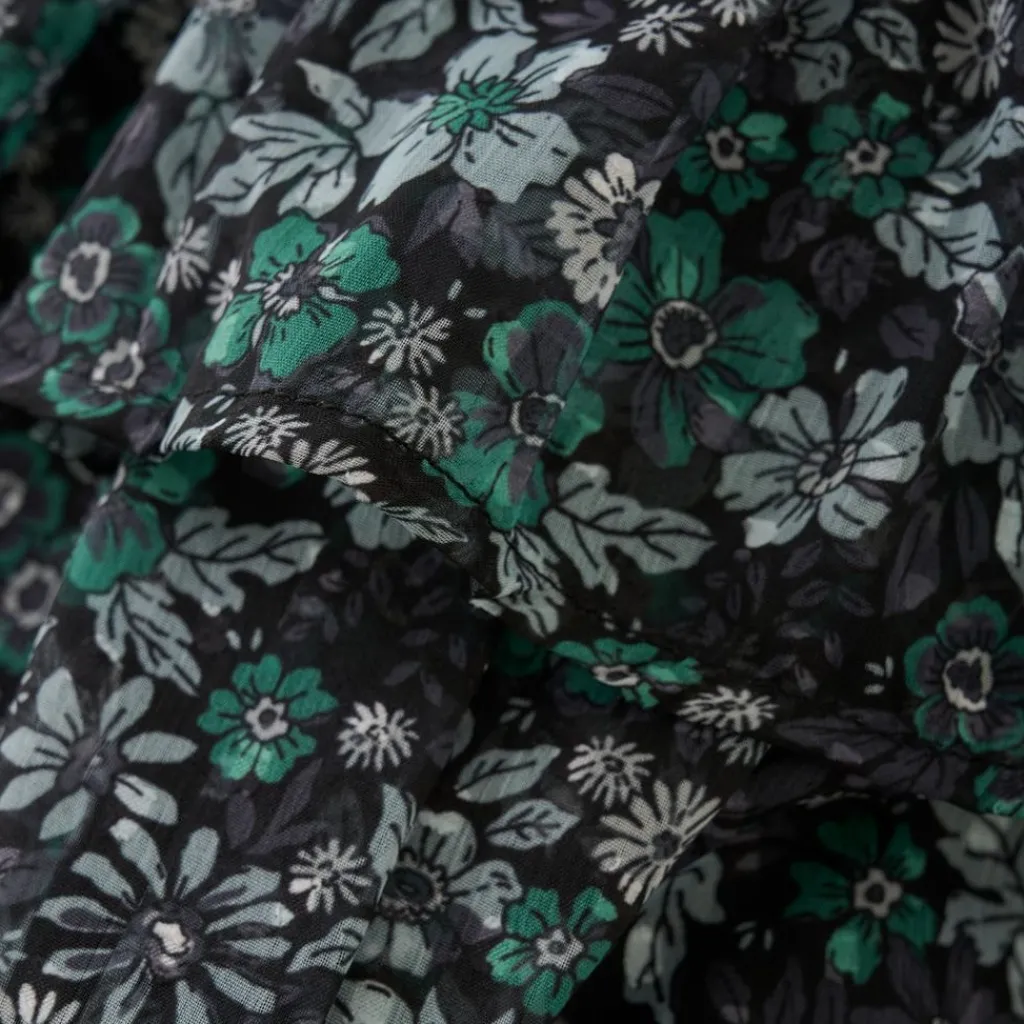 Skirt Flower Dobby Pine Green Dobby Flower Kort Kjol Pine Green>Creamie Discount