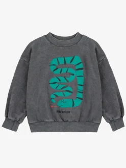 Snake Sweatshirt Dark Grey>Bobo Choses Outlet