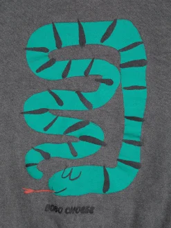 Snake Sweatshirt Dark Grey><noscript><img width=