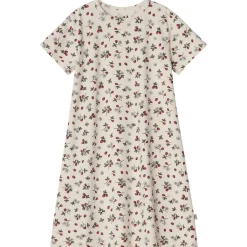 Sofia GOTS Mönstrat Nattlinne Wild Strawberry>Buddy & Hope Outlet