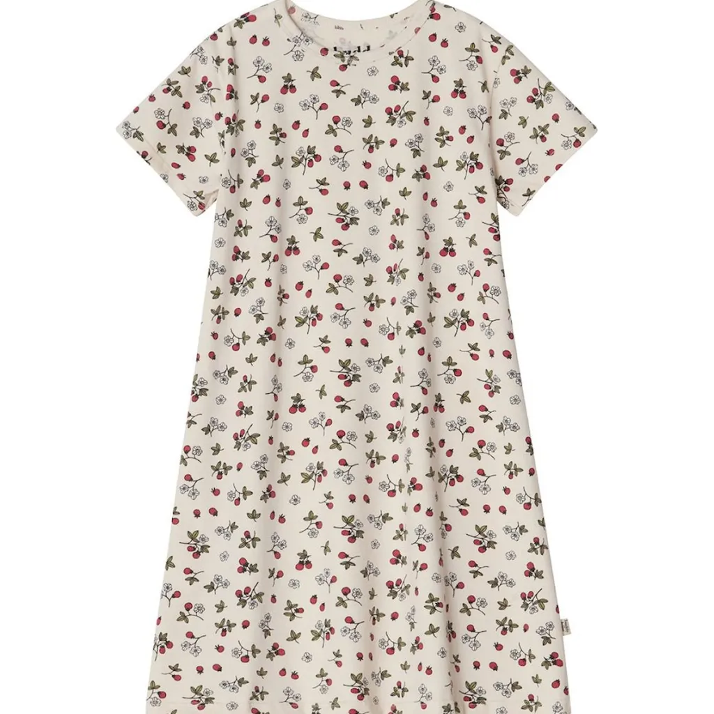 Sofia GOTS Mönstrat Nattlinne Wild Strawberry>Buddy & Hope Outlet