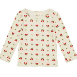 Sofia Långärmad T-shirt Soft White Berry>Flöss