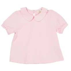 Solid Kortärmad Blus Med Krage Ballerina>Copenhagen Colors Clearance
