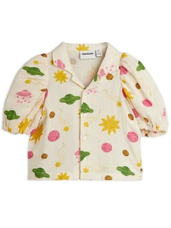 Space Muslinblus Off-white>Mini Rodini Best