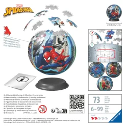 Spiderman 3D Pusselboll Multicolor><noscript><img width=