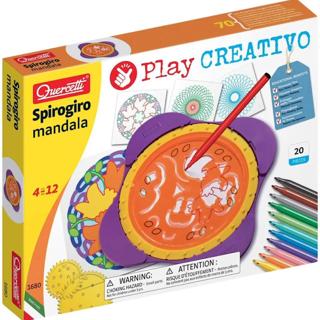 Spirogiro Mandala Pyssel-set>Quercetti New