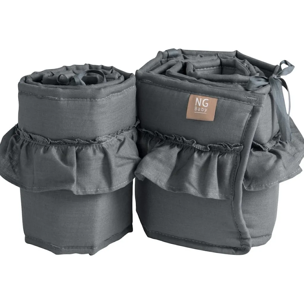 Spjälskydd Bedside Crib Mood Volang Graphite Grey>NG Baby Online