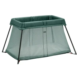 Spjälsäng Light Med Reselakan Dark Green><noscript><img width=
