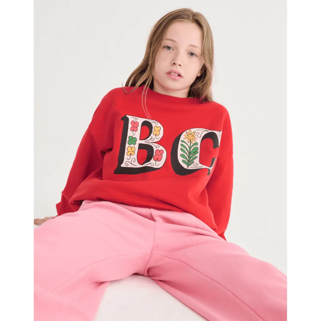 Spring Letters Sweartshirt Red>Bobo Choses Hot