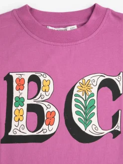 Spring Letters T-shirt Purple>Bobo Choses Clearance