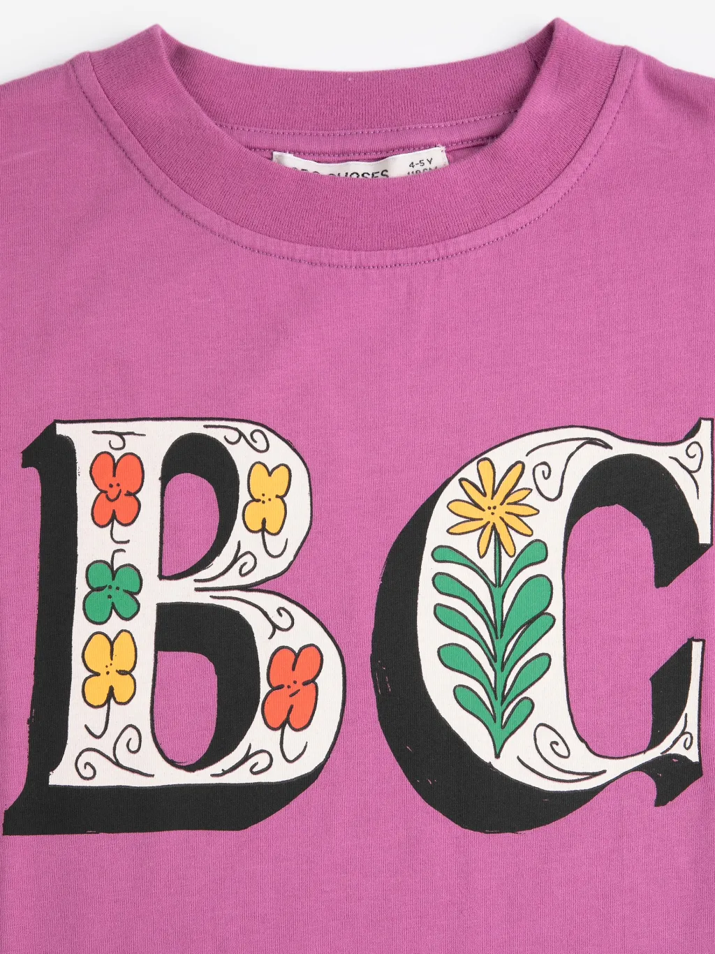 Spring Letters T-shirt Purple>Bobo Choses Clearance