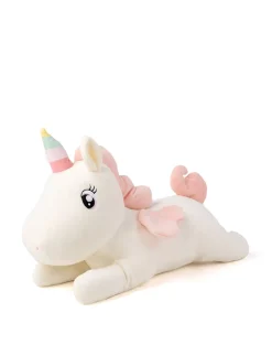 Squeezie Stor Liggande Enhörning White>Teddykompaniet Sale