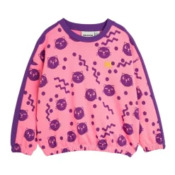 Squiggly Cats Sweatshirt Pink><noscript><img width=