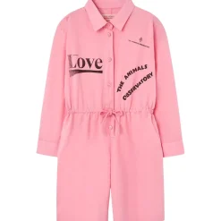 Squirrel Kid Short Jumpsuit Pink>The Animals Observatory Sale