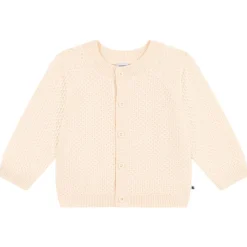 Stickad Babykofta Beige>Petit Bateau Outlet