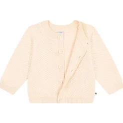Stickad Babykofta Beige><noscript><img width=