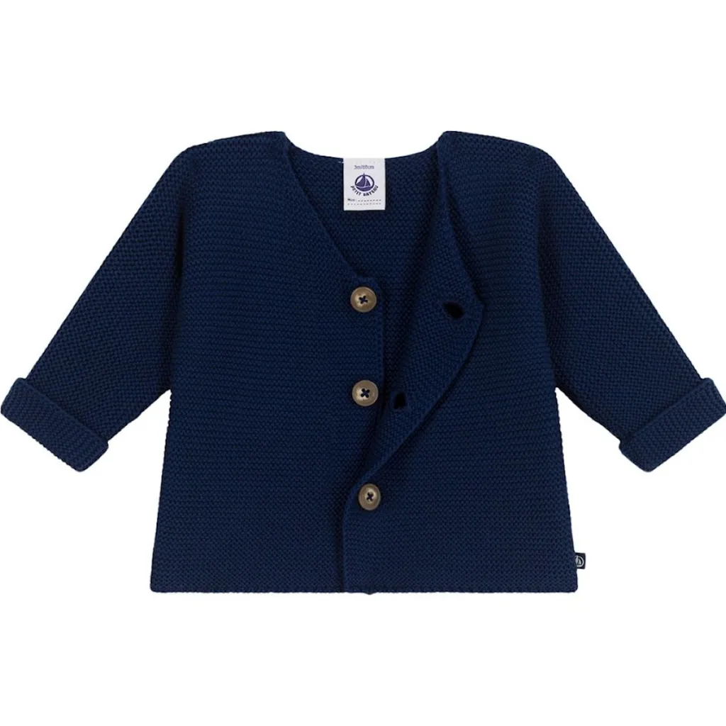 Stickad Bomullscardigan Medieval>Petit Bateau Hot