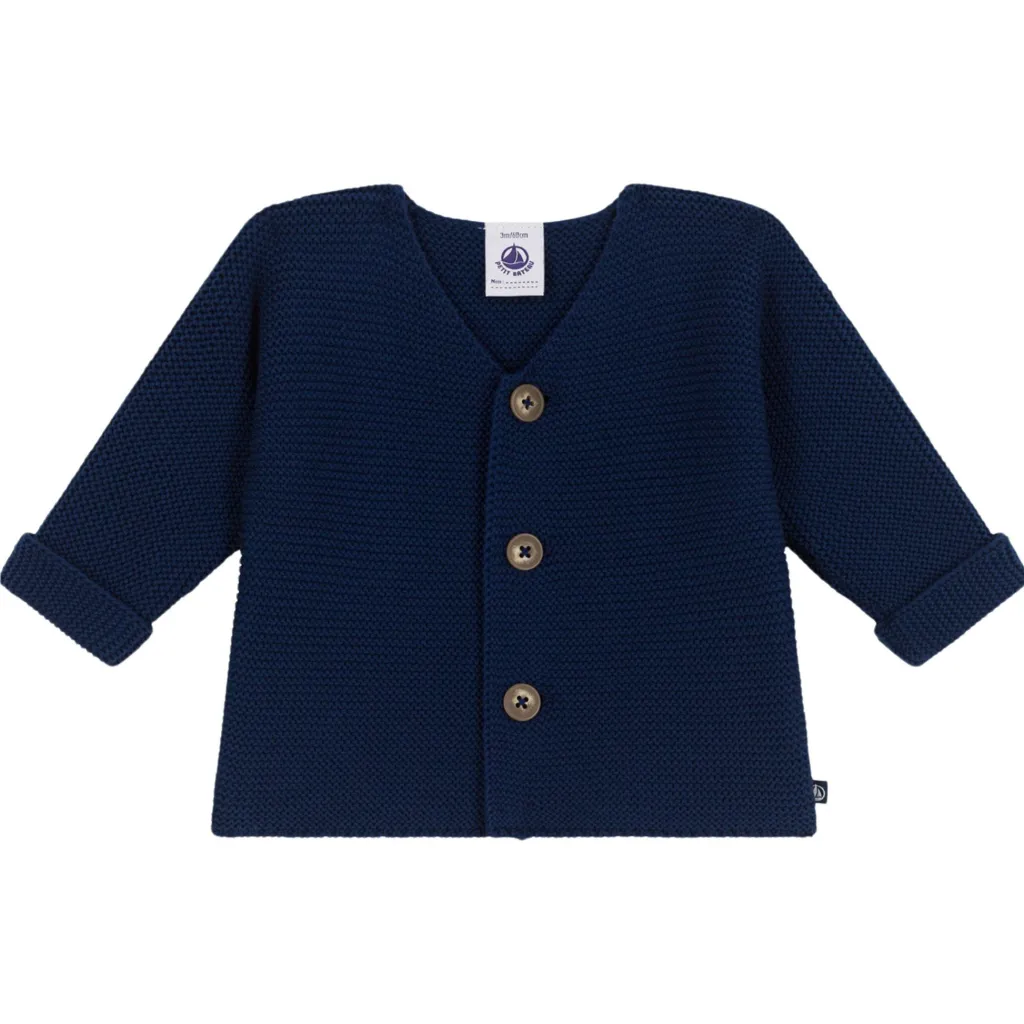 Stickad Bomullscardigan Medieval>Petit Bateau Hot