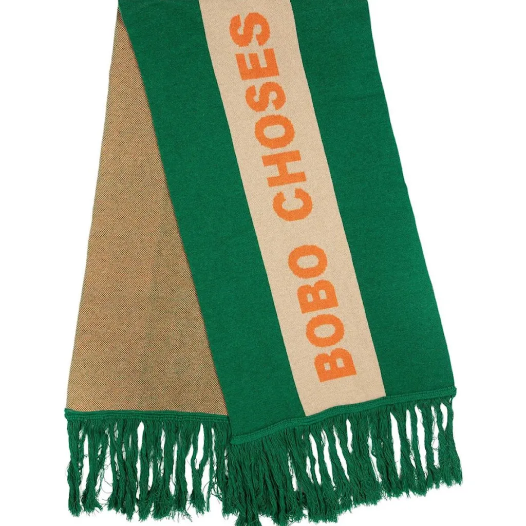 Stickad halsduk Green>Bobo Choses Sale