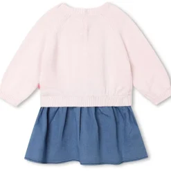 Stickad Klänning Ljusrosa>Billieblush Sale