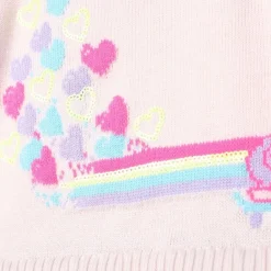 Stickad Klänning Ljusrosa><noscript><img width=